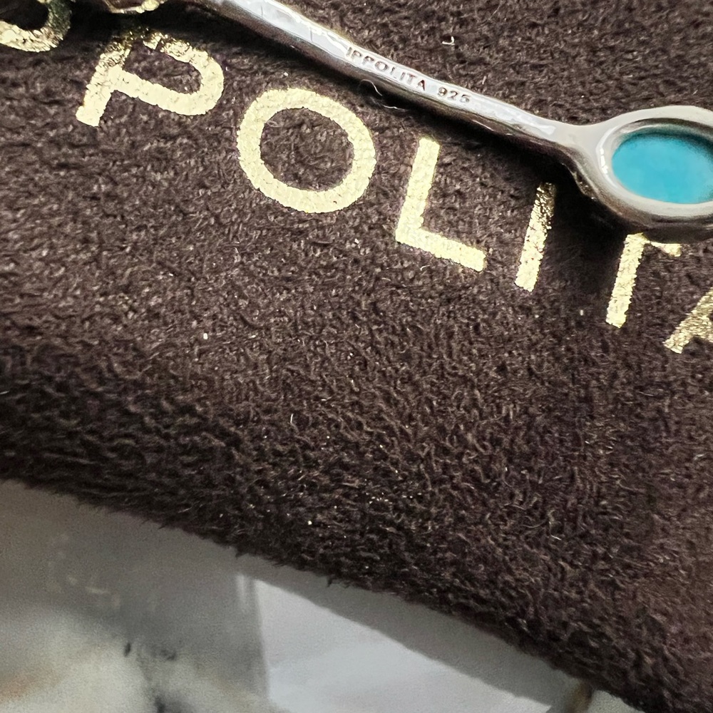 IPPOLITA Five Station Sterling Silver with Turquoise Bangle - Picture 2 of 4
